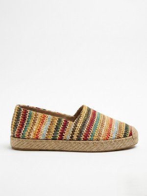 Love Shine Serra Hasır Büyük Numara Kadın Espadril 41-45