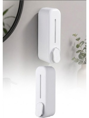 Omilife Duvara Monte Sıvı Sabunluk Manuel Dispenser Mutfak Deterjan Şampuan Duş Jel Organizer 22 cm