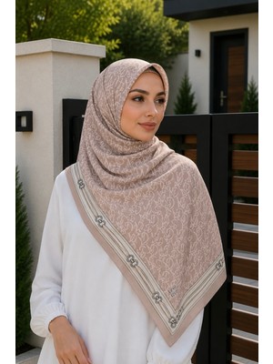 İmaj Butik Pudra Desenli Pamuklu Şal