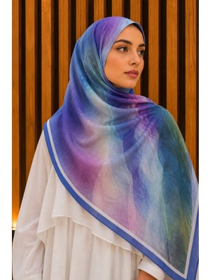 İmaj Butik Mavi Pamuklu Soft Şal