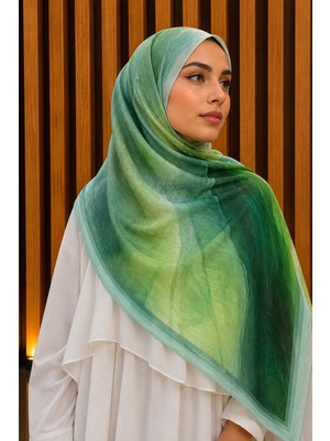 İmaj Butik Yeşil Pamuklu Soft Şal