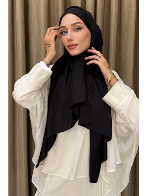 İmaj Butik Siyah Abiye Kristal Ipek Şal