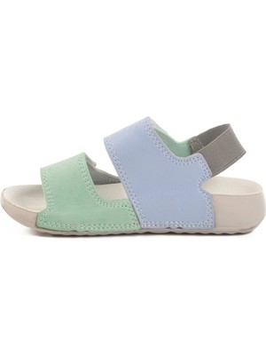 United Colors Of Benetton Mint Yeşili-Bebe Mavi Unisex Çocuk Sandalet BN-1422 P
