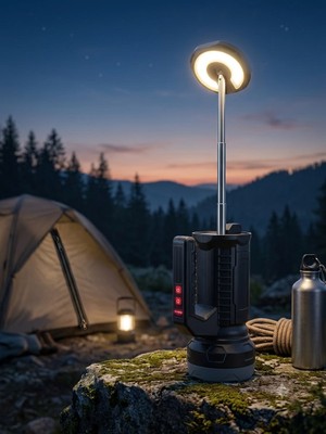 Gaman 1500 Lümen Şarjlı LED El Feneri - Tyce-C Şarjlı, Teleskopik, Güç Göstergeli  15 Watt 4 Mod