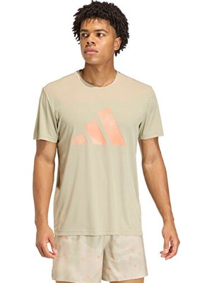 Adidas Run Ess Bl T M Erkek Koşu Tişörtü KC4274 Haki