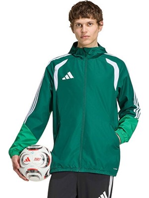 Adidas TIRO26C Aw Jkt Erkek Futbol Antrenman Yağmurluk KB0137 Yeşil