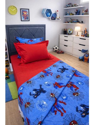 Miar home perde tekstil Miar Tek Kişilik Desenli Pike Takımı 4 Parça | %100 Pamuk Lastikli Çarşaflı