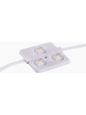 12V 1.5W 4000K Kare 3'lü Modül LED ( 20 Adet )