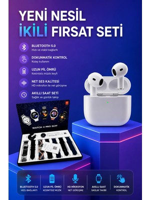 Marsilyan 3.nesil Tws Bluetooth Kulaklık Bluetooth Bağlantılı Akıllı Saat Amoled Ekran Plastik Hasır Ko