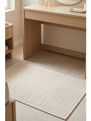 Dekozer Luna Krem Yolluk 80X150 cm | %100 Pamuk, Yıkanabilir, Banyo, Mutfak ve Yatak Odası Için