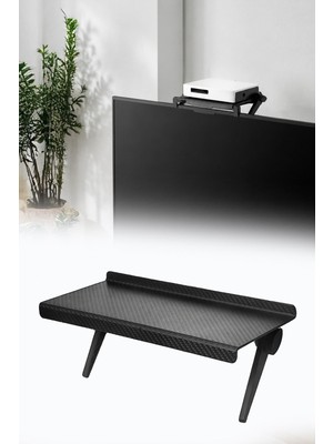 Omilife Katlanabilir Televizyon Üstü Raf Ekran Monitör Organizer Stand Kumanda Rafı 26x11,5 cm