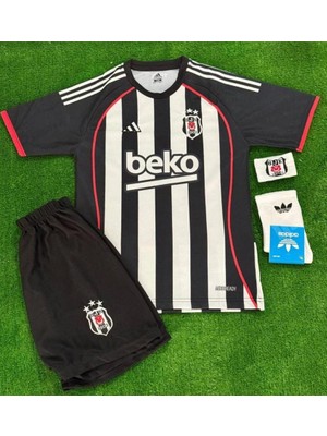 Candy Cup Beşiktaş Forma Siyah Beyaz 2025/2026 Yeni Sezon Çocuk Forması Isimsiz