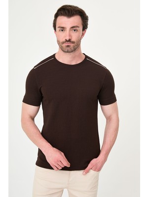 MCR Düz Slim Fit Bisiklet Yaka Kısa Kol Erkek T-Shirt