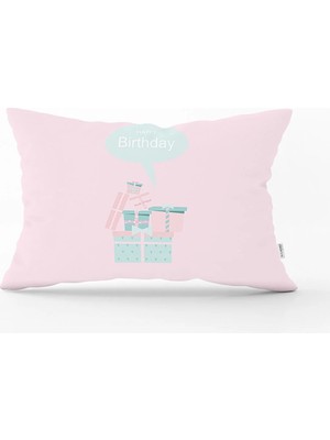 Rem Home Gri Unicorn At Desenli Dijital Baskılı Bebek Odası Dikdörtgen Yastık Kılıfı