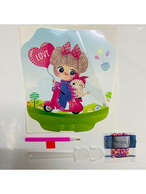 Elegantshop 5d Yapışan Boncuk Mozaik Tablo 15*15 cm SZ05