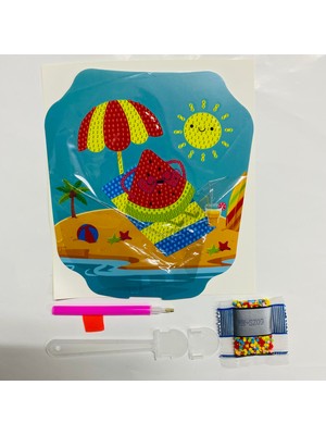Elegantshop 5d Yapışan Boncuk Mozaik Tablo 15*15 cm SZ09