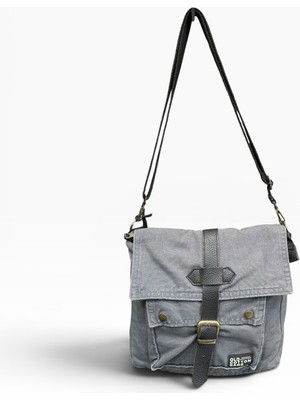 Old Cotton Cargo Kumaş Postacı Omuz Çantası Unisex Branco Bag Antrasit