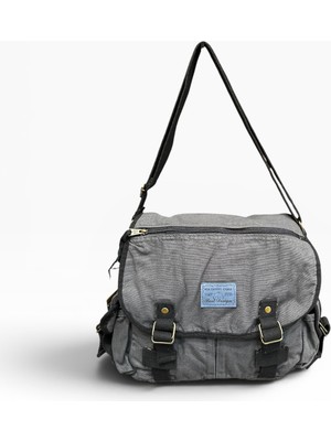Old Cotton Cargo Kumaş Postacı Omuz Çantası Unisex Nico Bag Gri