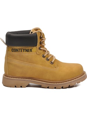 Conteyner Camel Nubuk Bağcıklı Unisex Bot 922 G