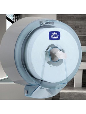 Rova Mini Point Içten Çekmeli Wc Kağıdı Dispenseri Şeffaf