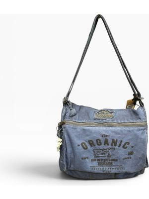 Old Cotton Cargo Kumaş Postacı Omuz Çantası Unisex Mulater Bag Oil Lacivert