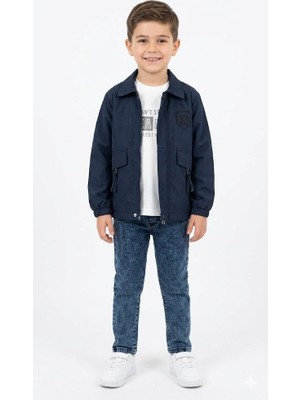 Ay Kids Erkek Çocuk 3’lü Kombin Takım Mevsimlik Ceket Tişört Jean PANTOLON-35131-