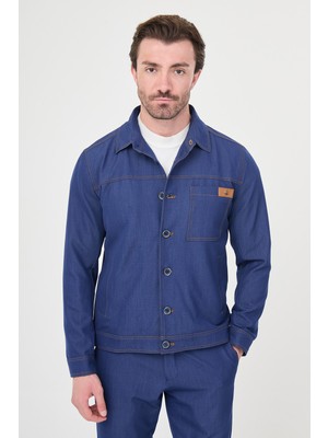 MCR Düz Slim Fit Gömlek Yaka Fermuarlı Erkek Mont Pantolon