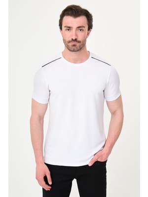 MCR Düz Slim Fit Bisiklet Yaka Kısa Kol Erkek T-Shirt