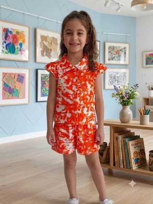 Öykü Kids Kız Çocuk Bluz-Şort Altüst Takım