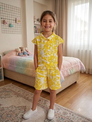 Öykü Kids Kız Çocuk Bluz-Şort Altüst Takım