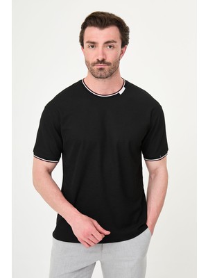 MCR Dokulu Slim Fit Bisiklet Yaka Kısa Kol Erkek T-Shirt