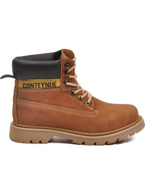 Conteyner Tarçın Nubuk Bağcıklı Unisex Bot 922 G