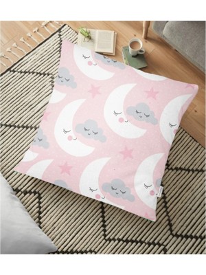 Rem Home Dijital Baskılı Dekoratif Yer Minderi - 70 x 70 cm