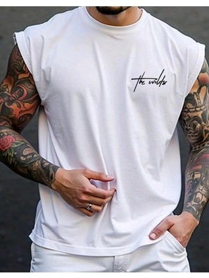 Nigrum Pardus Nıgrum Pardus The Wılds Baskılı %100 Pamuk Yeni Trend Büyük Beden Kolsuz Erkek T-Shirt