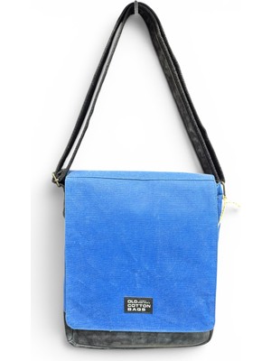 Old Cotton Cargo Bags Dikey Kanvas Omuz Çantası  7112 Western Lacivert