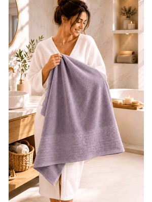 Elif Mira Banyo Havlusu %100 Pamuk 90X150 cm Linea Collection 650 gr