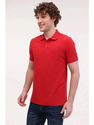 Kinetixmb Pam 12SN328 6fx Kırmızı Erkek Polo Yaka Kısa Kol T-Shirt