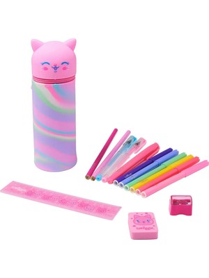 Smiggle Pals Silikon Kedi Kalemkutu- Kırtasiye Seti
