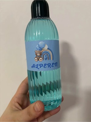 Burc Design Gift Kişiye Özel Isim Etiketli Mavi Kolonya ( 400 ml )