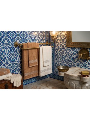 Nf Natural Fabrica % 100 Pamuk Banyo ve Hamam Havlu Seti Aile Seti Çeyizlik  4'lü Set