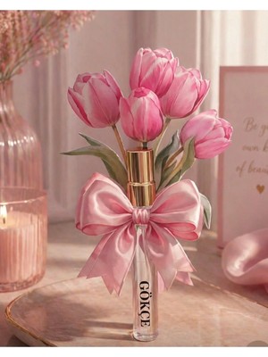 Burc Design Gift Kişiye Özel Isimli Dekoratif Cam Şişe Kolonya - 10 Adet