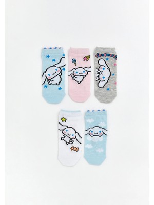 Lc Waikiki Yeni Sezon Cinnamoroll Desenli Kız Çocuk Patik Çorap 5'li