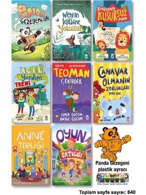 Timaş Çocuk Panda Gezegeni Nehrin Kalbine Yolculuk Kraliçenin Kusursuz Planı Acil Yardım Treni Teoman Çekirdek Süper Gücüm Hayal Canavar Olmanın Zorlukları Anne Terliği Oyun Satıcısı