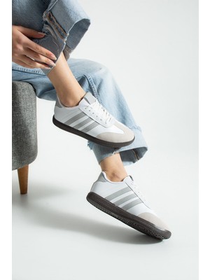 İmershoes Unisex Spor Yandan Şeritli Erkek Kadın Hafif Rahat Kaymaz Taban Günlük Spor Ayakkabı