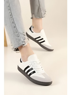 İmershoes Unisex Spor Yandan Şeritli Erkek Kadın Hafif Rahat Kaymaz Taban Günlük Spor Ayakkabı