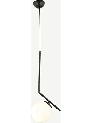 Bella Maison Brody Tekli Avize Siyah (80X41 Cm)