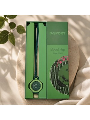 Elma Shop D-Sport Boyol Pap Çanta - Cep - Elbise- Boyun Için Deri Askılı Analog Kadranlı Akseseuar Saat