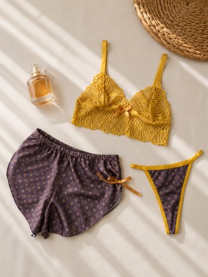 Love Secret 3'lü Bralet Takım