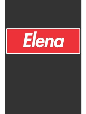 Rota Style Elena: Planner Calendar Notebook Journal, Personal Named Firstname Or Surname For Someone Cal