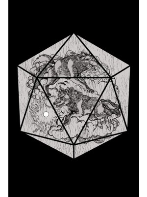 Rota Style Loup De Fenris Hatti Et Skoll D20 - Carnet Sur La Mythologie Nordique: Din A5 (6x9) Carnet Pour Les